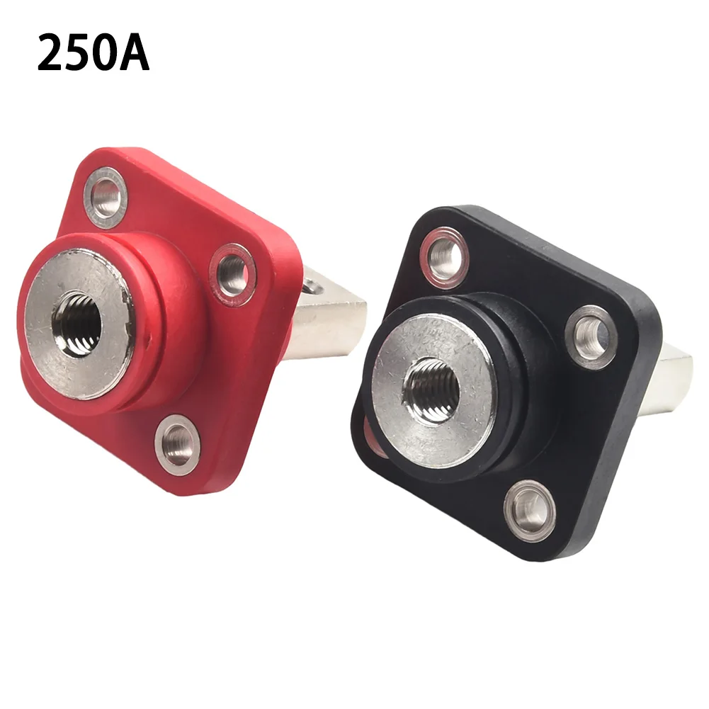 

Клемма для аккумулятора 250А, медная, 23*23 мм, не требующая особого ухода, никелированная, с защитой, быстросъемная