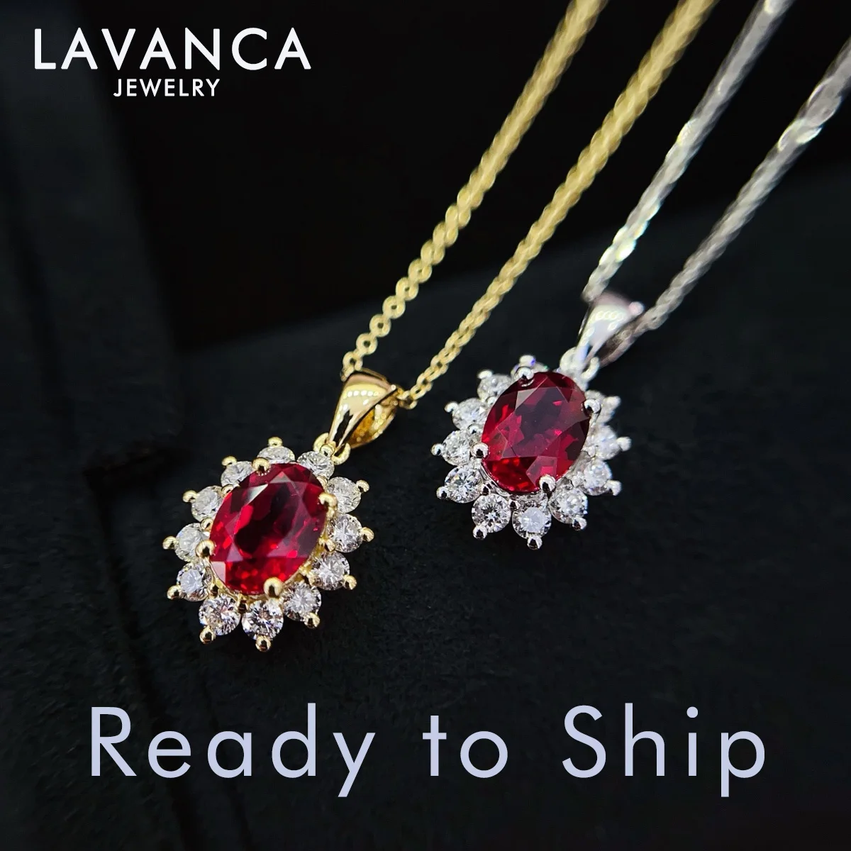 

Ожерелье из желтого золота 18 карат с рубинами и бриллиантами, созданное в лаборатории, ожерелье с подвеской в ​​форме подсолнечника в форме гало, выращенное в лаборатории рубиновое ожерелье с бриллиантами