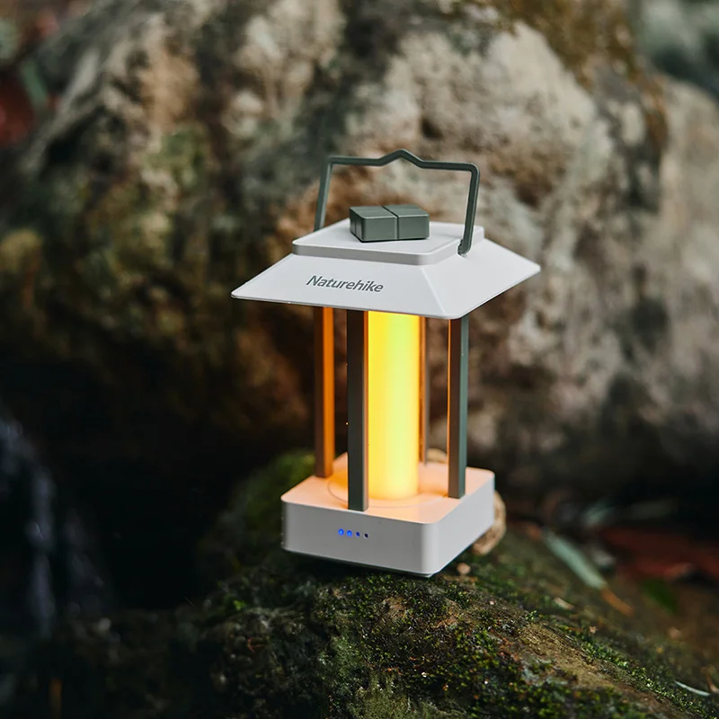 Imagem -03 - Naturehike-led Camping Lâmpada ao ar Livre Retro Pendurado Tenda Lâmpada Impermeável Regulável Acampamento Luzes 4000mah Bateria Luz de Emergência