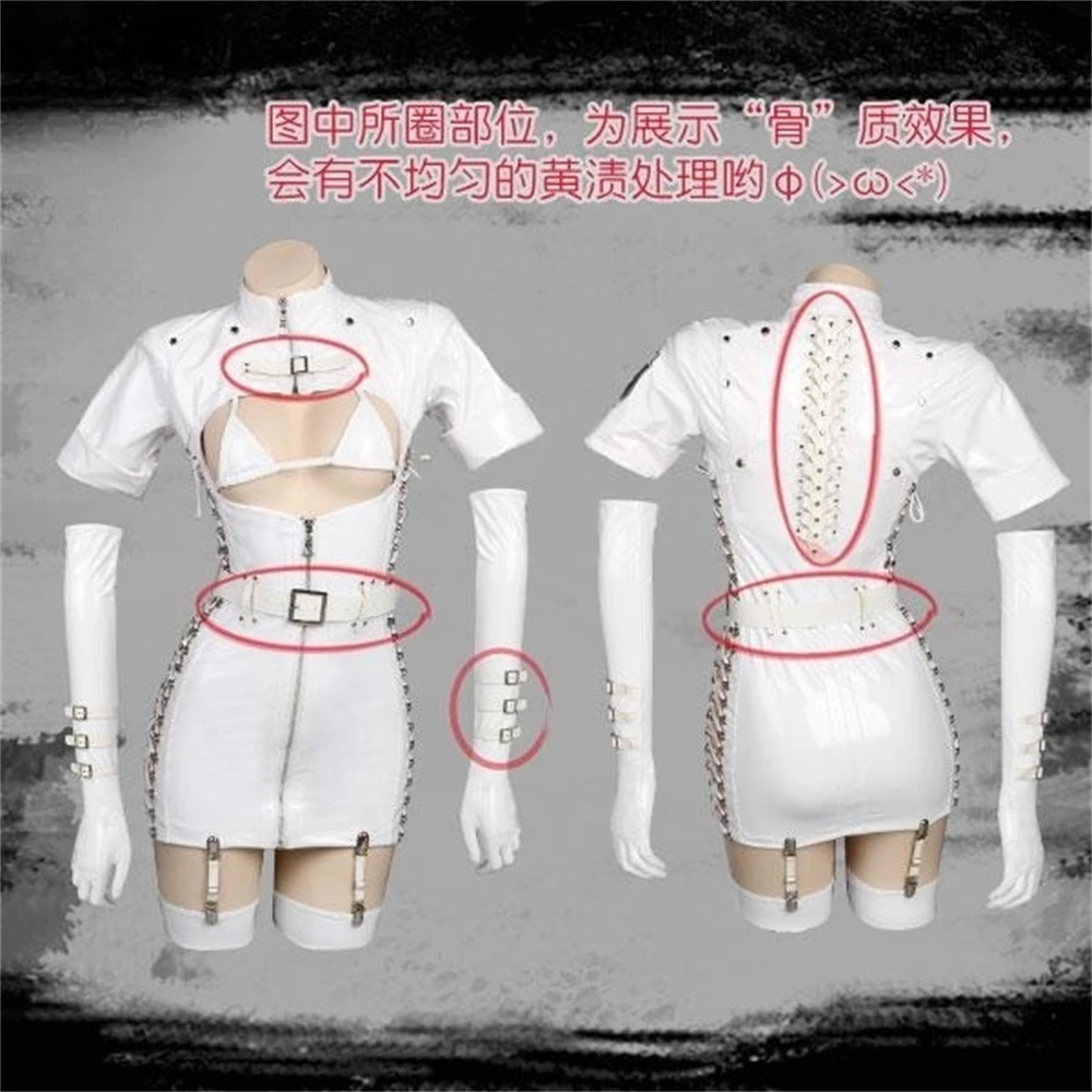 Dark Dynasty Original Design Dark Nurse Cosplay Woman Leather Costume Anime Punk Uniforms Dress Sexy Costumes Cosplay - Image 4