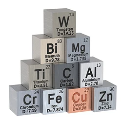 10 pc 18 pc 20 pc Elements Cubes  Density Cube Set As Shown 0.39 Inch 10 mm For A Periodic Table Of Elements Collection