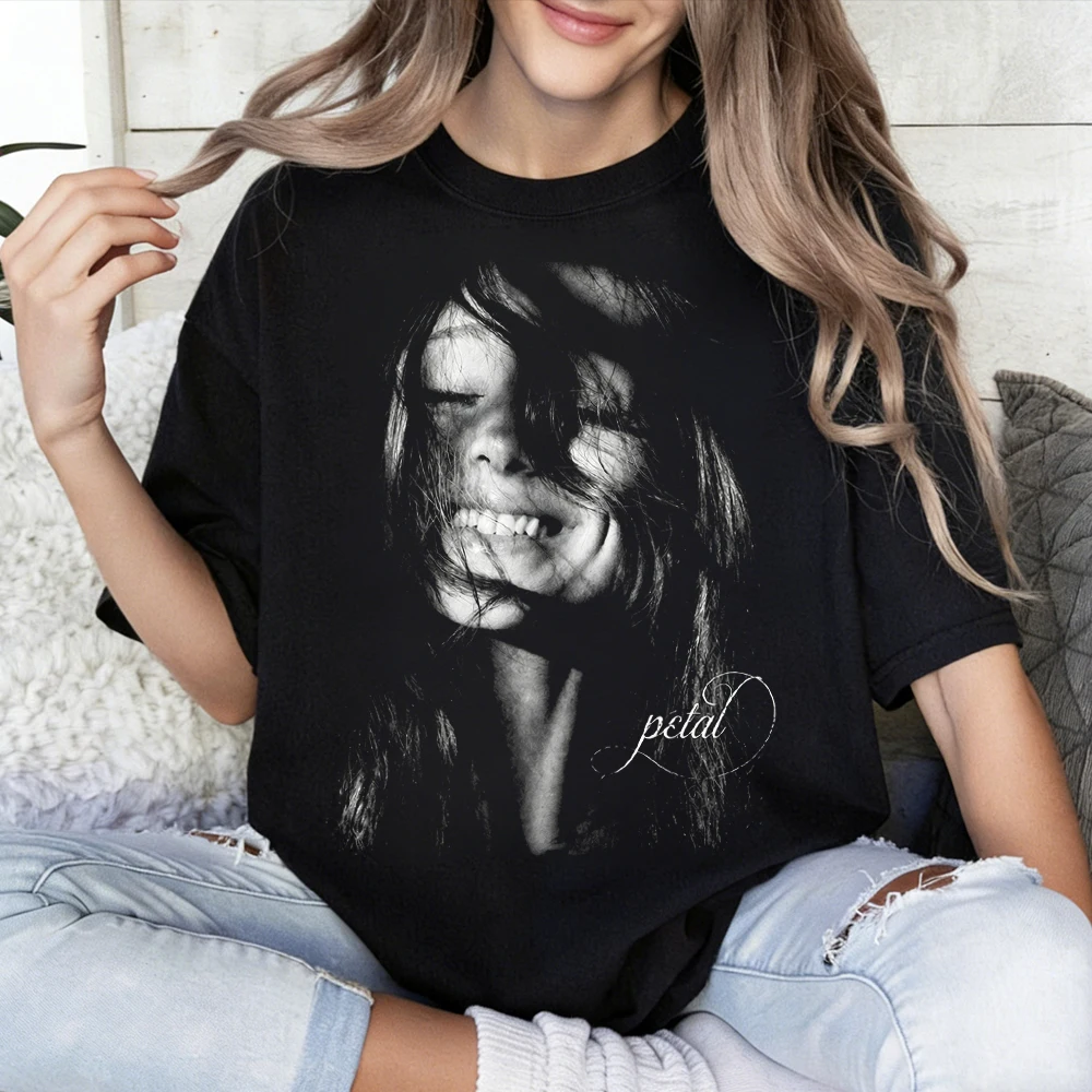 Ariana Grande Petal Album T-shirt Man Woman Harajuku Short Sleeve O-neck Casual Shirt
