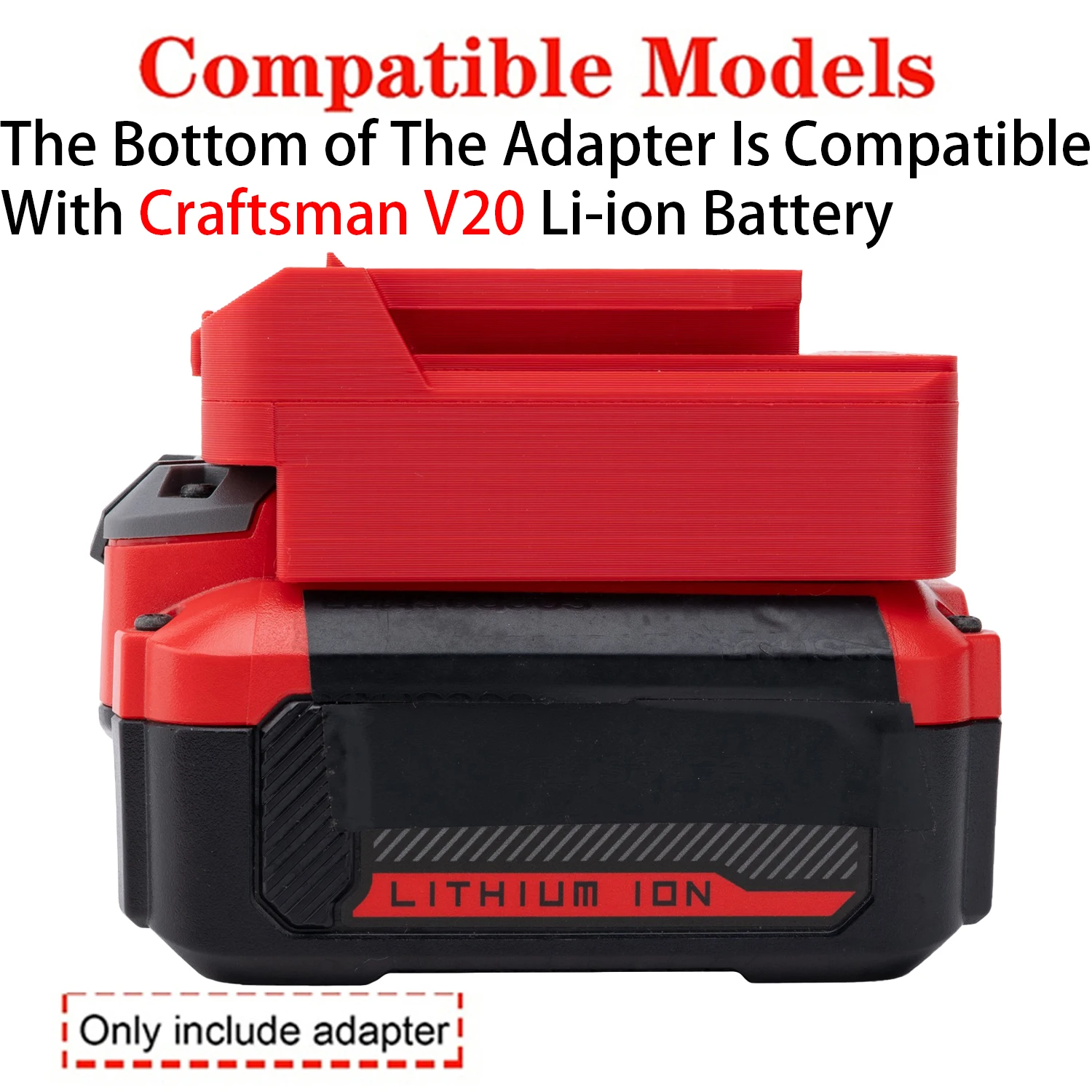 Battery Adapter for Hyper Tough 20V Li-ion Tool to Craftsman V20 Li-ion Battery Adapter Converter Power Tool Accessory
