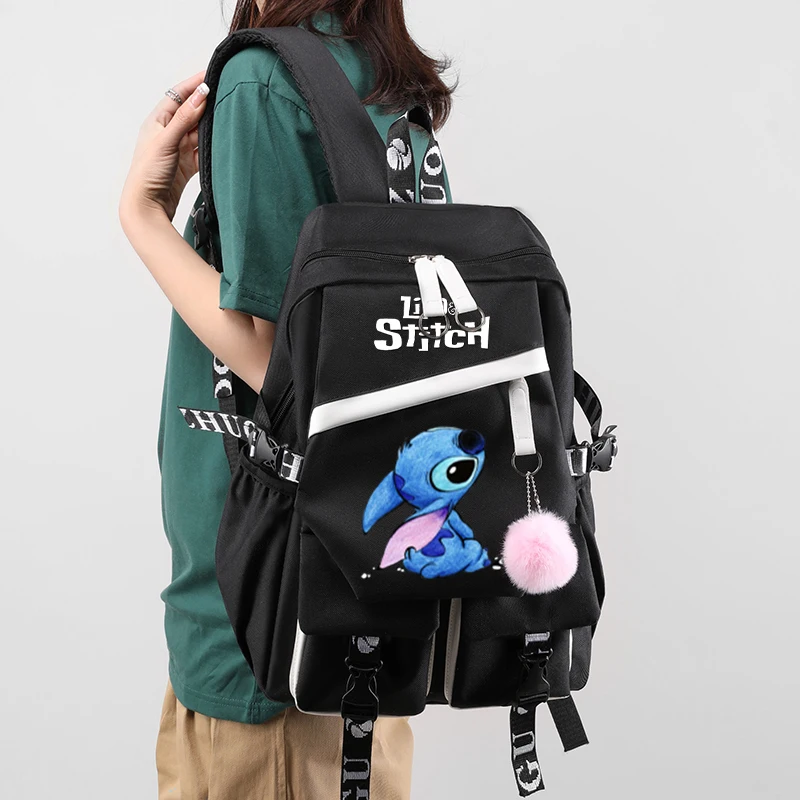 Anime Lilo Stitch Backpack for Girl Boy Teenager Student Back To School Mochilas Leisure Schoolbag Women Rucksack Cartoon Bags