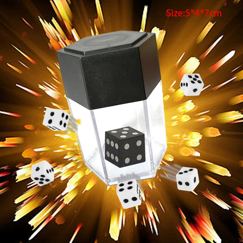 Kids Classic Magia Prop Exploding Dice Magic Trick Toy Cool Magic Trick For Children Funny Magic Box Performance Gag Prank Toys