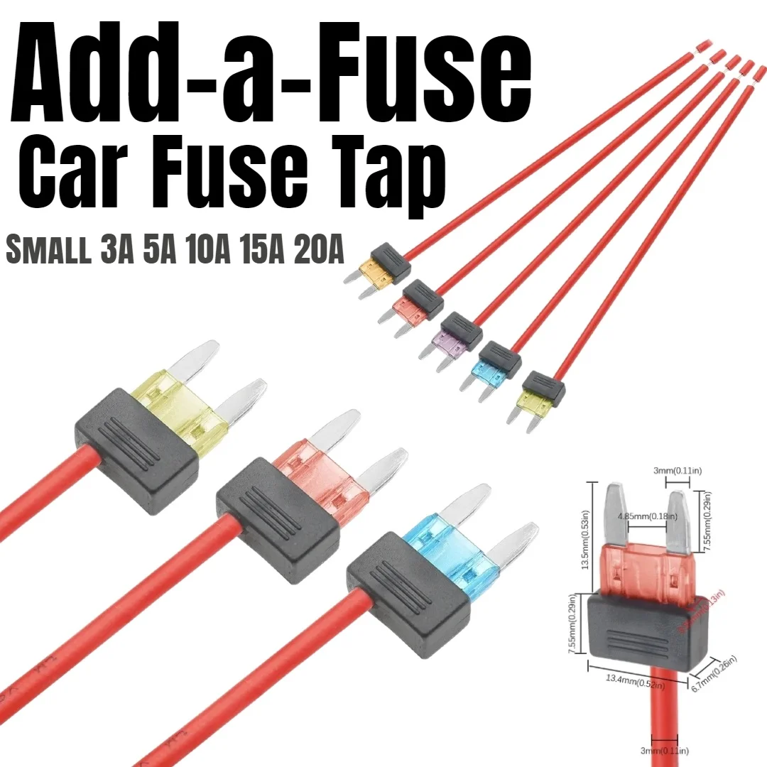 2/5/10PCS Small ATM Fuse Tap, Car Add A Circuit Blade Fuse Holder, Plug & Play Auto Fuse Adapter For Car Electronics
