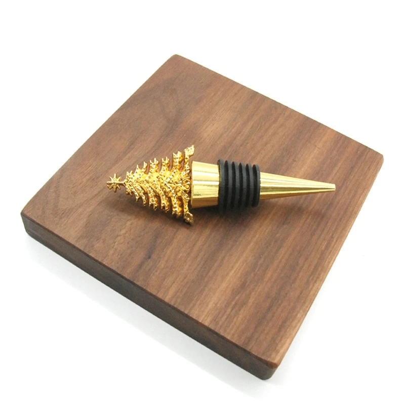 Wine Bottle Stopper, Metal Material, Beverage Bottle Plug, Christmas Tree Shape for Bar, Drop Shipping