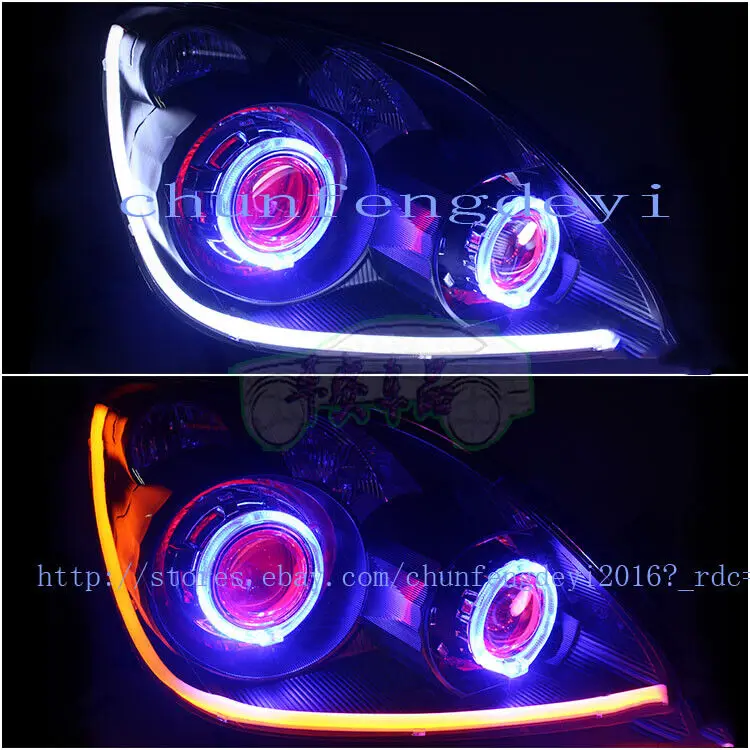 

For Honda CRV CR-V 2005 2006 Front LED Headlight Head Light Lamp 2PCS LH+RH car accessories