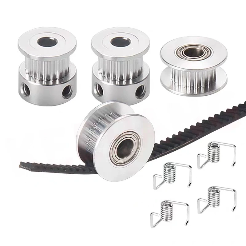 3D-Drucker Zubehör-Set: 2x GT2 Riemenscheibe 20 Zähne Bohrung 5mm, 2 Meter GT2 6mm Zahnriemen, 2x Leitrolle, 4x Spanner für 3D-Drucker – Detail 10