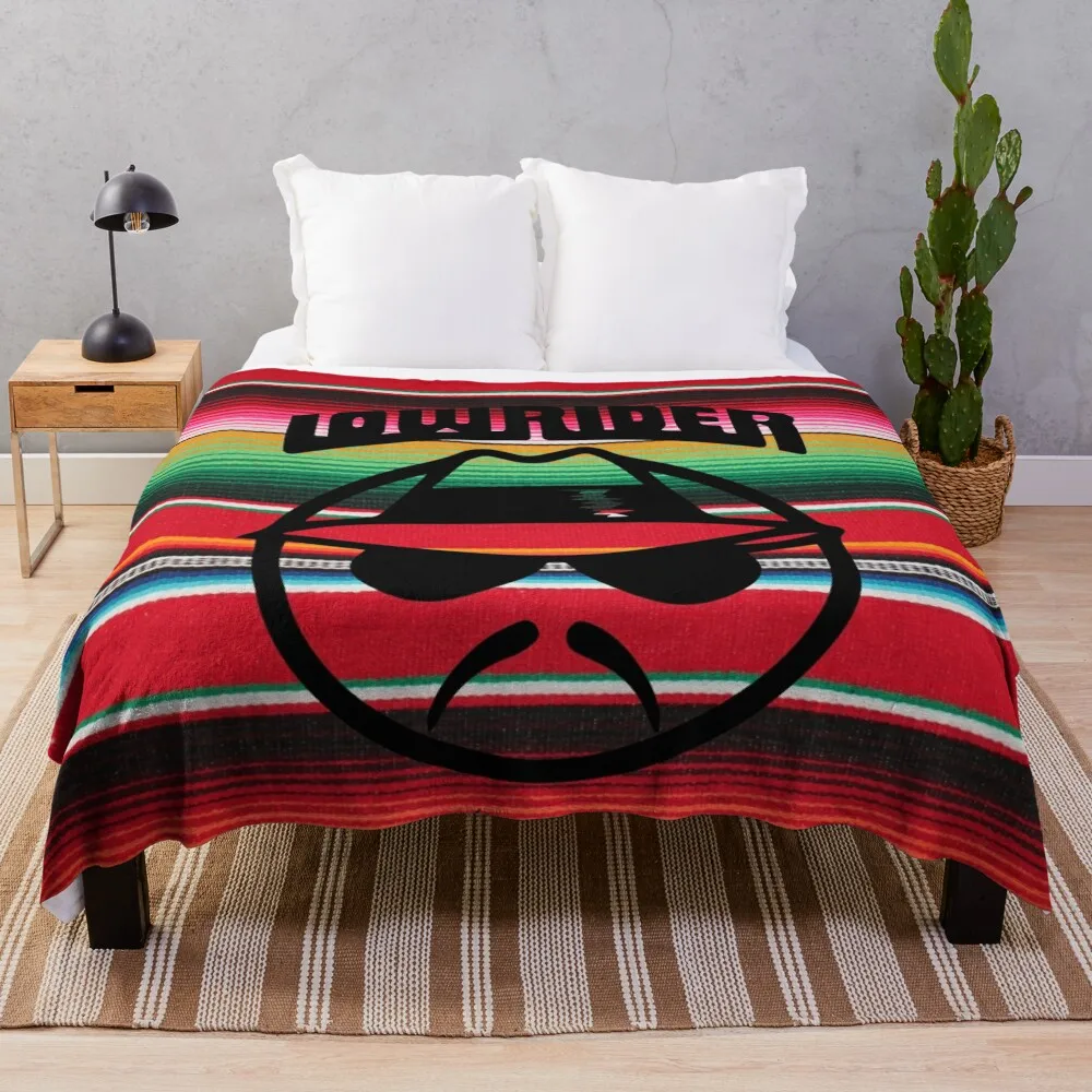 

ORIGINAL MEXICIVIPTSHIRTS LOWRIDER SERAPE Throw Blanket Designer Blanket