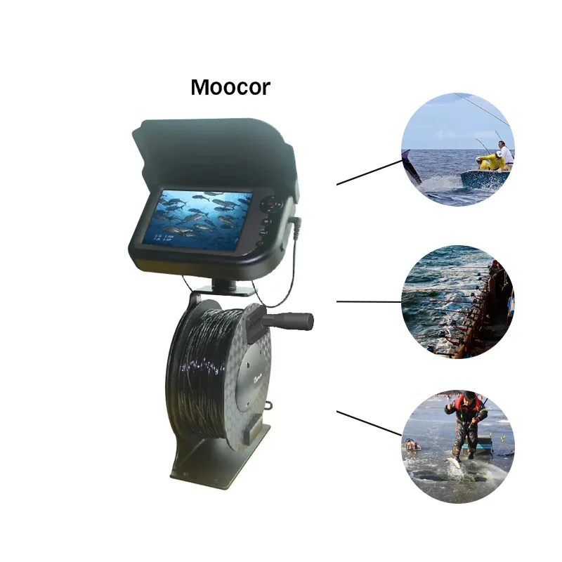 

HR-50100DRS Fishing Gear Wholesale Outdoor Product LCD 100M Depth Color Screen Display Fish Finder Camera Underwater