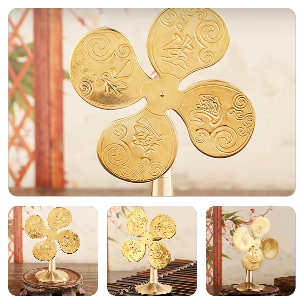 Good Luck Comes Rotating Windmill New Models Creative Desktop Pendant Decorative Metal Fingertip Rotating Small Ornaments