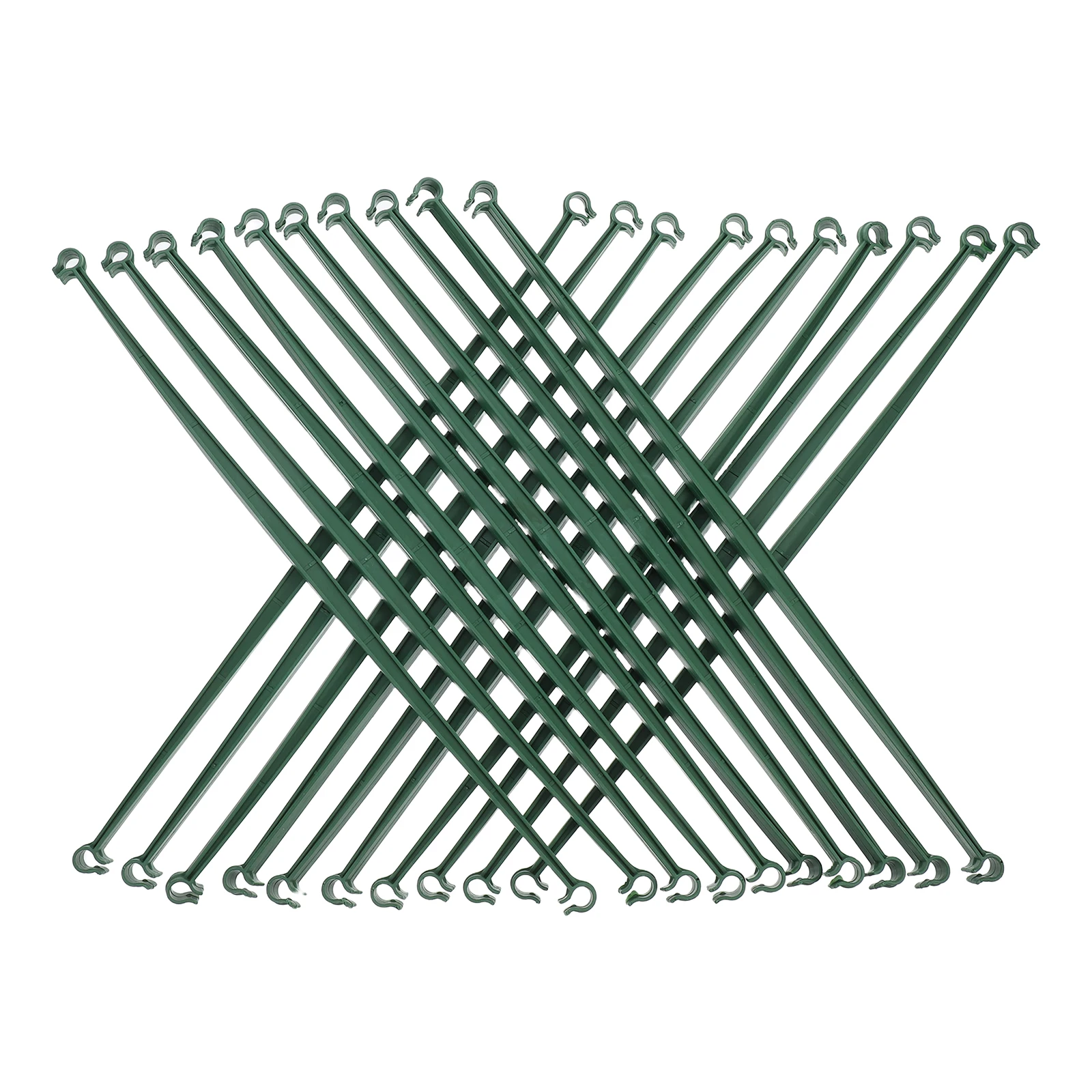 20pcs Garden Plant Support System Plastic Pole Connector for 11mm Rods Lightweight Weatherresistant Versatile