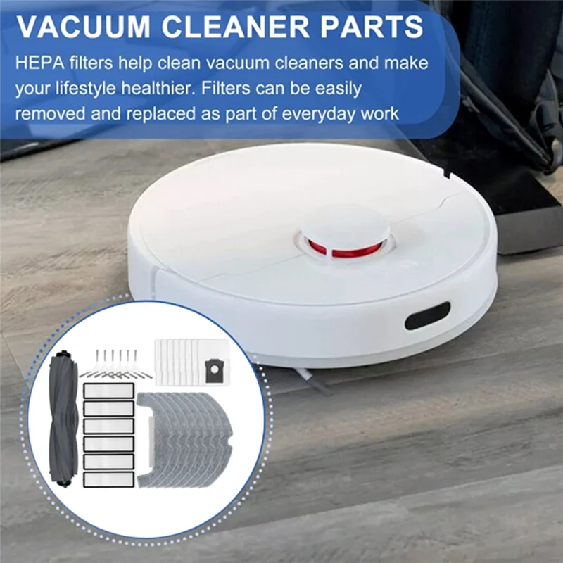 ABZA-Parti di ricambio per Dreame D10 Plus Gen 2 RLD32GD Robot Aspirapolvere Accessori Spazzola laterale principale Filtro Mop Rag Sacchetto per la polvere