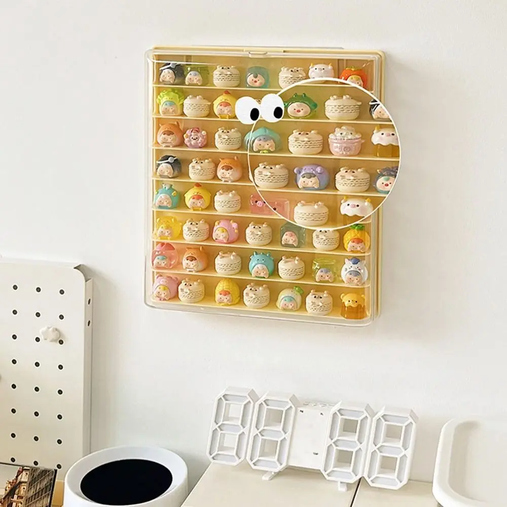 Opbergdoos 8 Lagen Grote Ruimte Vitrinekast Opknoping Wandgemonteerde Acryl Transparant Deksel Poppen Met Doos
