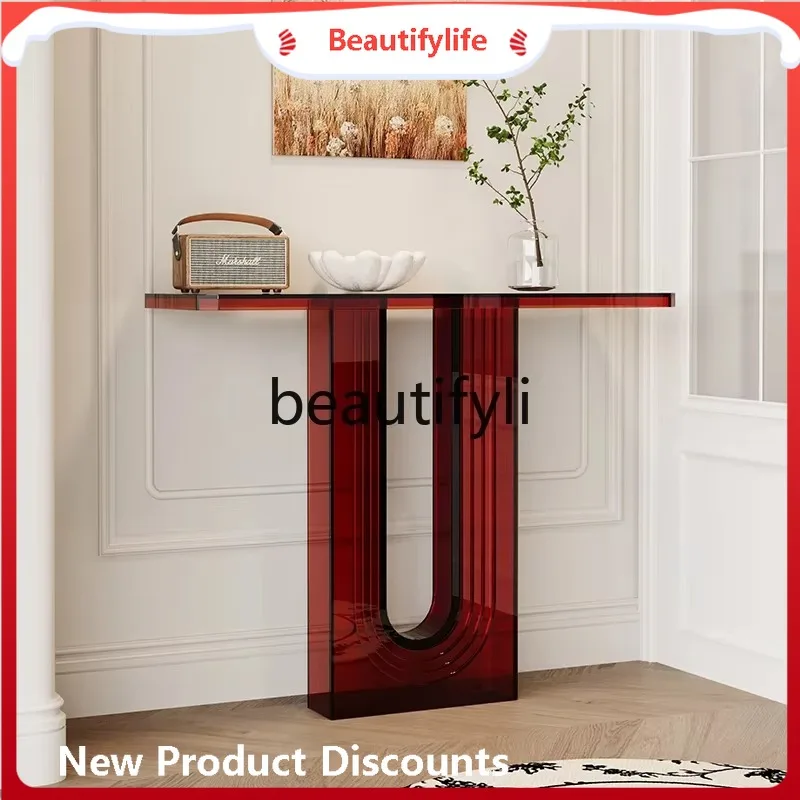 

Asmt59 Роскошная входная платформа Nordic Light, акриловая современная простая входная витрина, очень узкая