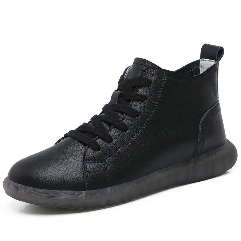 

Legitimate Leather Fall Women Plus Size Boots Training Lace-up Sneakers Cosplay Shoes Sports Tenismasculine Lowest Price