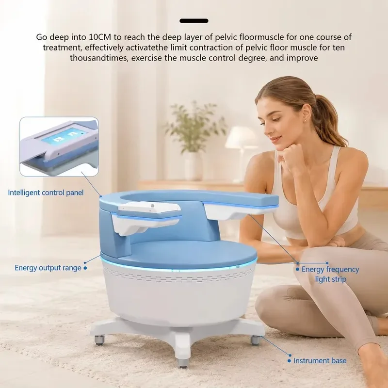 EMS Pelvic Floor Training Chair,Urinary Incontinence Therapy,Postpartum Recovery Muscle Stimulator Salon Home