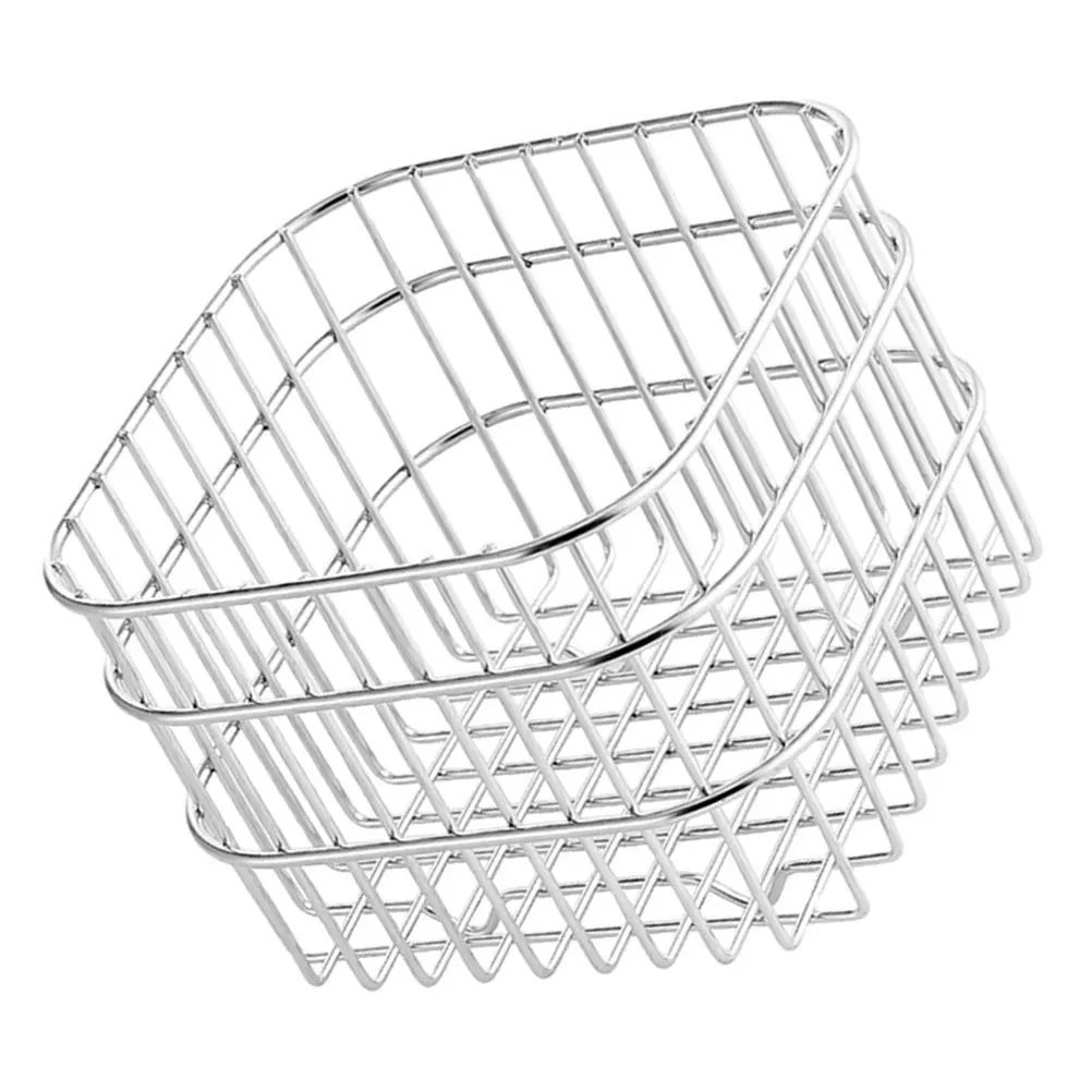 

Stainless Steel Storage Basket Fruit Vegetable Wire Basket Kitchen Countertop Food Organizer Large Opening Lightweight