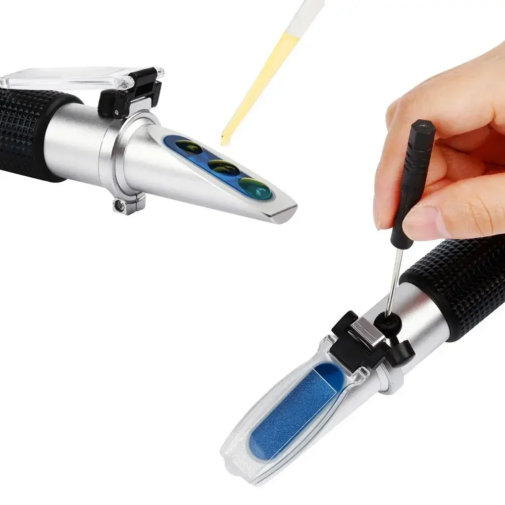 Refractometer beer Wort wine Brix refractometer ATC SG 1.000-1.120 and Brix 0-32%, refractometer sugar Wine Beer fruit