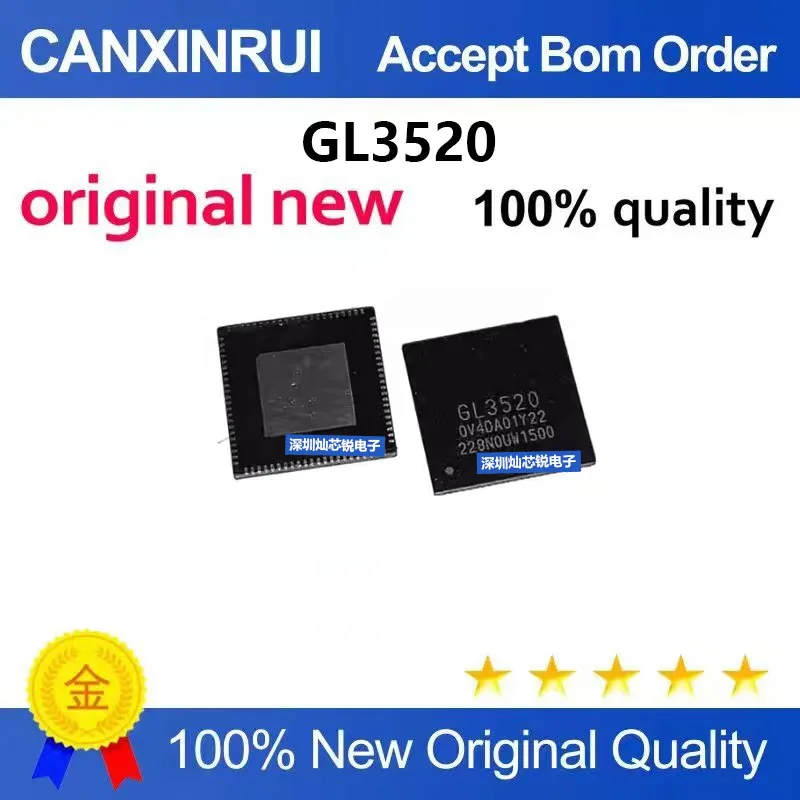 (5-100pieces)Brand new original GL3520-OVY22 GL3520 QFN88 package USB 3.0 HUB main control chip