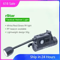 Nextorch rStar Tactical Helmet Light Multi-light Source Headlamp Flashlight White Red Green IR LED with IFF Beacon