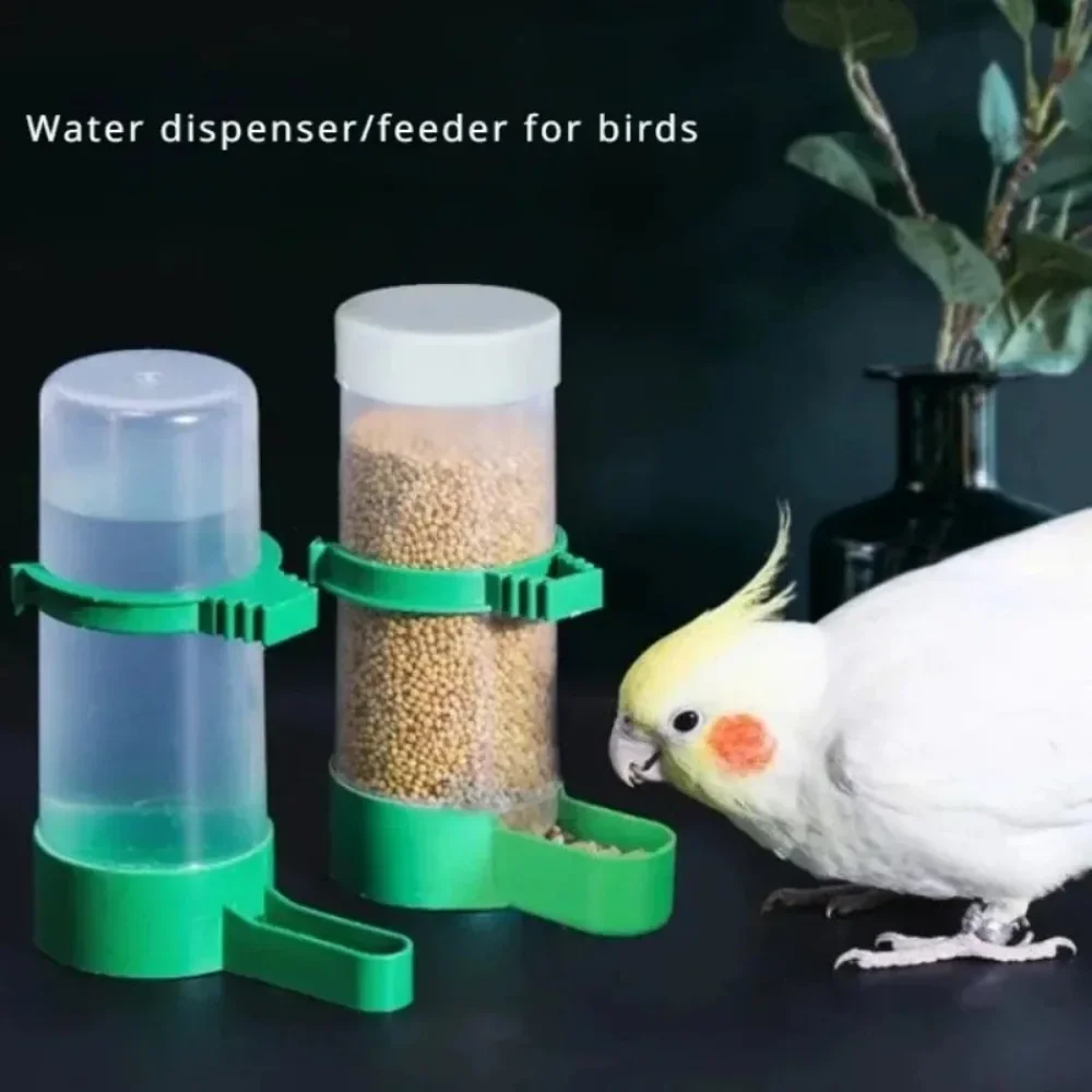 Pet Bird Automatic Drinker Feeder Bird Feeder Bird Cage Parrot Feeding Tools Automatic Feeder Bowls and Drinkers Parrot Supplies