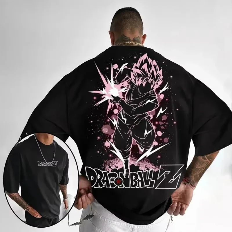 

Dragon Ball Animation Printed T-Shirt Summer New Men's Super Street Clothing Casual Loose Harajuku Short Sleeve Parent Child Top