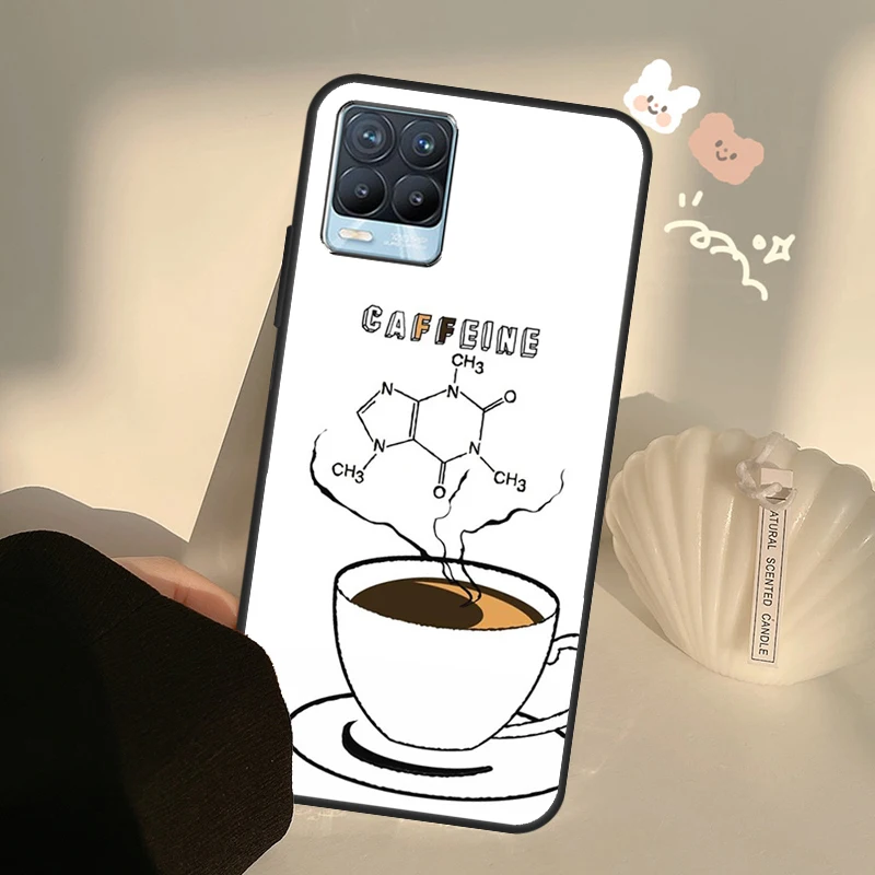 Custodia per caffeina chimica scientifica per OnePlus 10 9 Pro 8T 9R Nord2 Cover per Realme GT Neo 2 3 GT Master 8i 9i 8 Pro