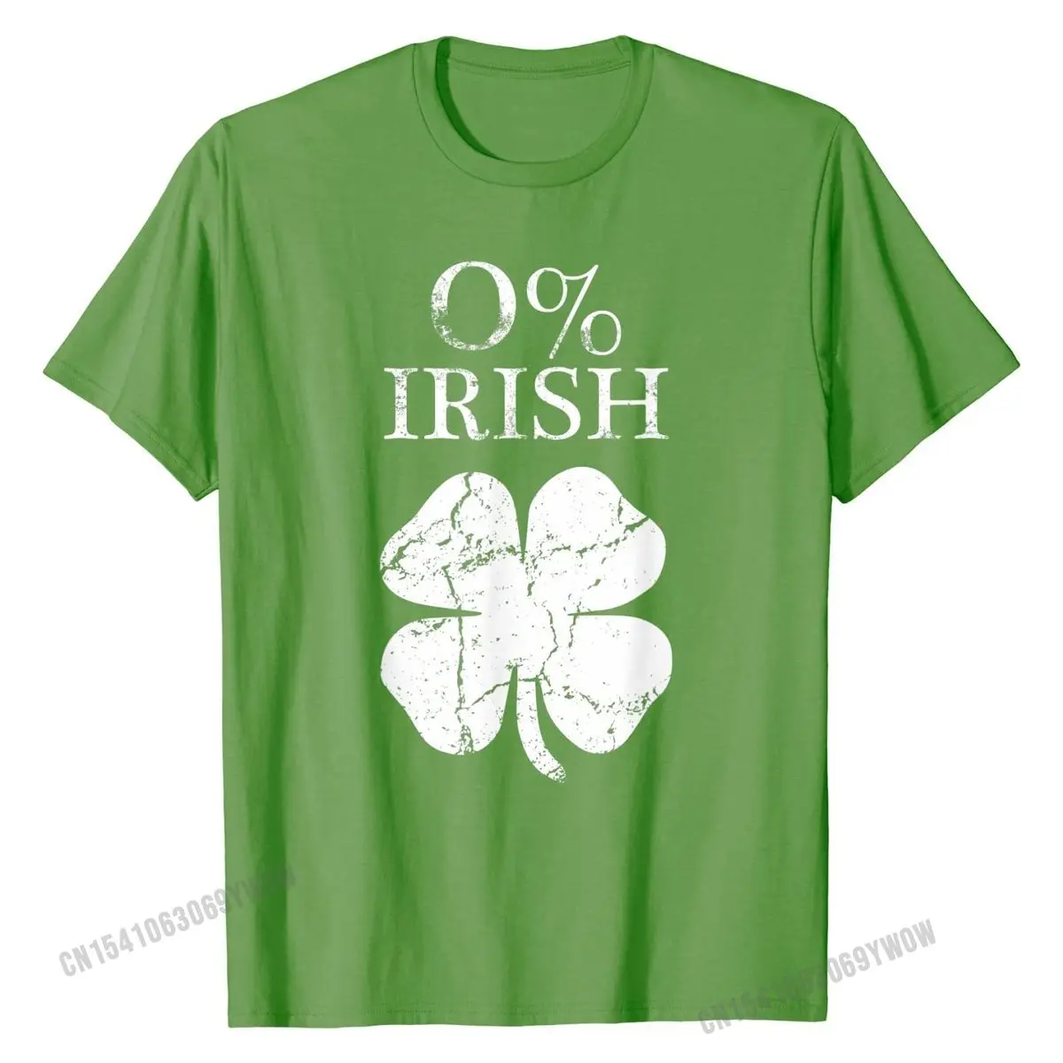 0% Irish Vintage St Patrick Day T Shirt St Patty's Day Tshirts T Shirt Fashionable Cotton Casual Summer Men