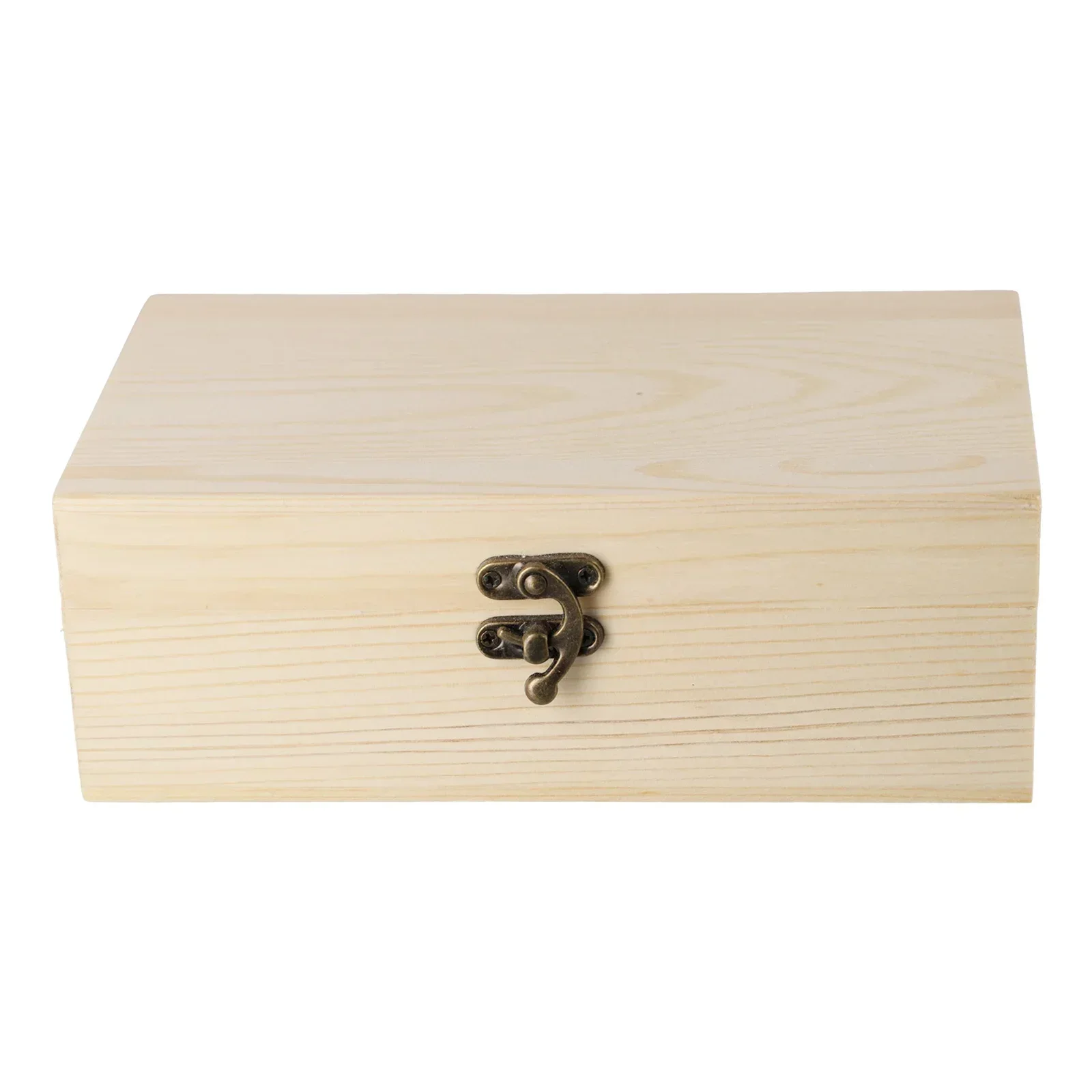 Jewelry Box Wooden Storage Box Pine Wood Storage Wooden Box Craft Projects Decorated Desktop For Various DIY New