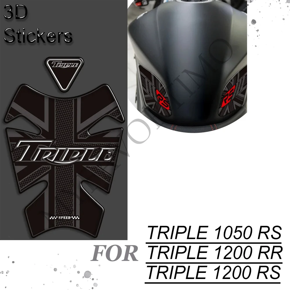 

1200 RR Motorcycle For Triumph Speed Triple 1050RS 1050 RS 1200RS Gas Fuel Oil Kit Knee Tank Protector Pad Grips