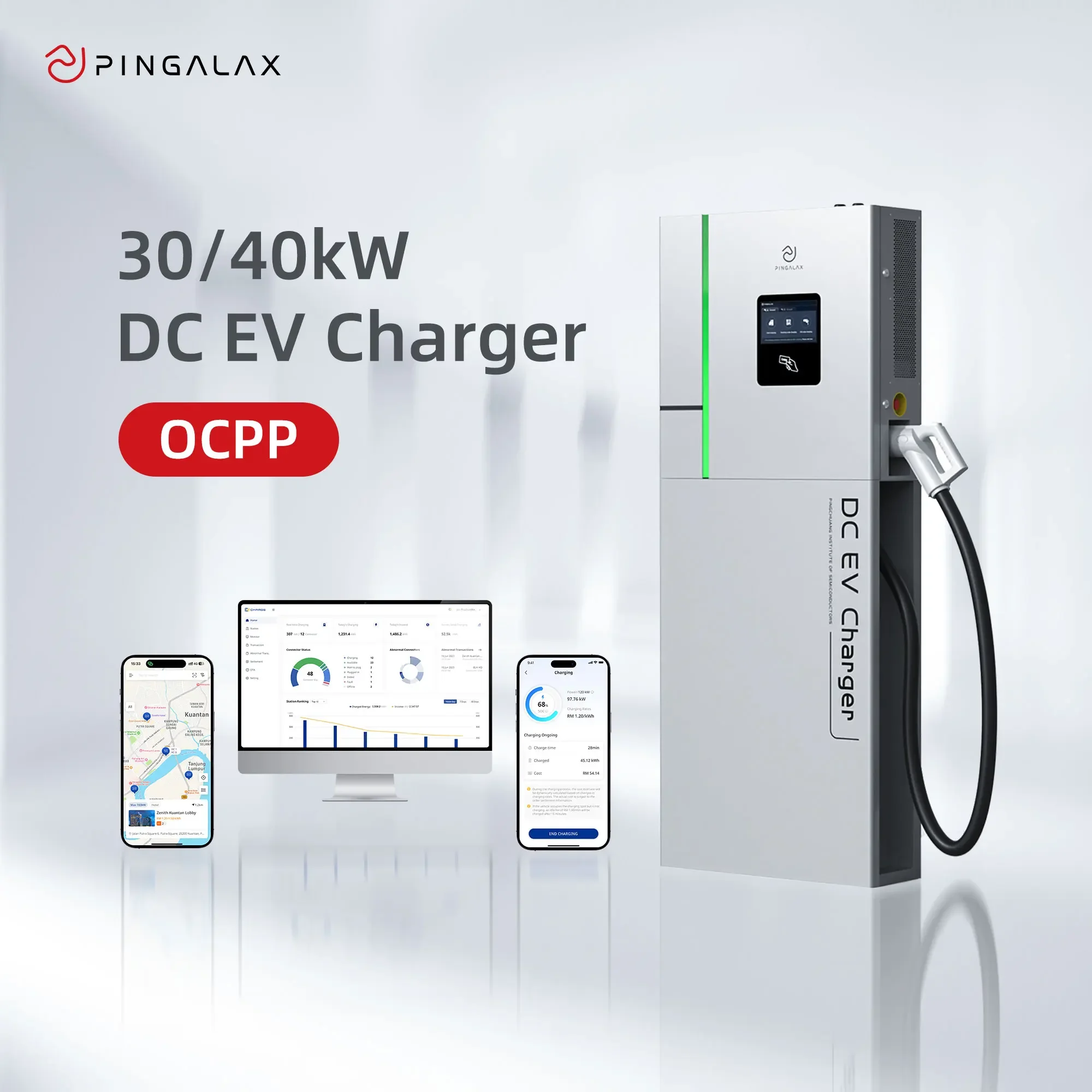 PINGALAX Wholesale Charger Ev Charging Station 22kw Type 2 Electric Vehicle Ac Evse Car Charger Station For Electric Cars