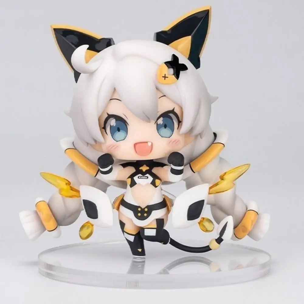 9cm mihoyo Honkai: Star Q version Rail Kiana resin Desktop ornament Cartoon and anime periphery a birthday present Children Toy