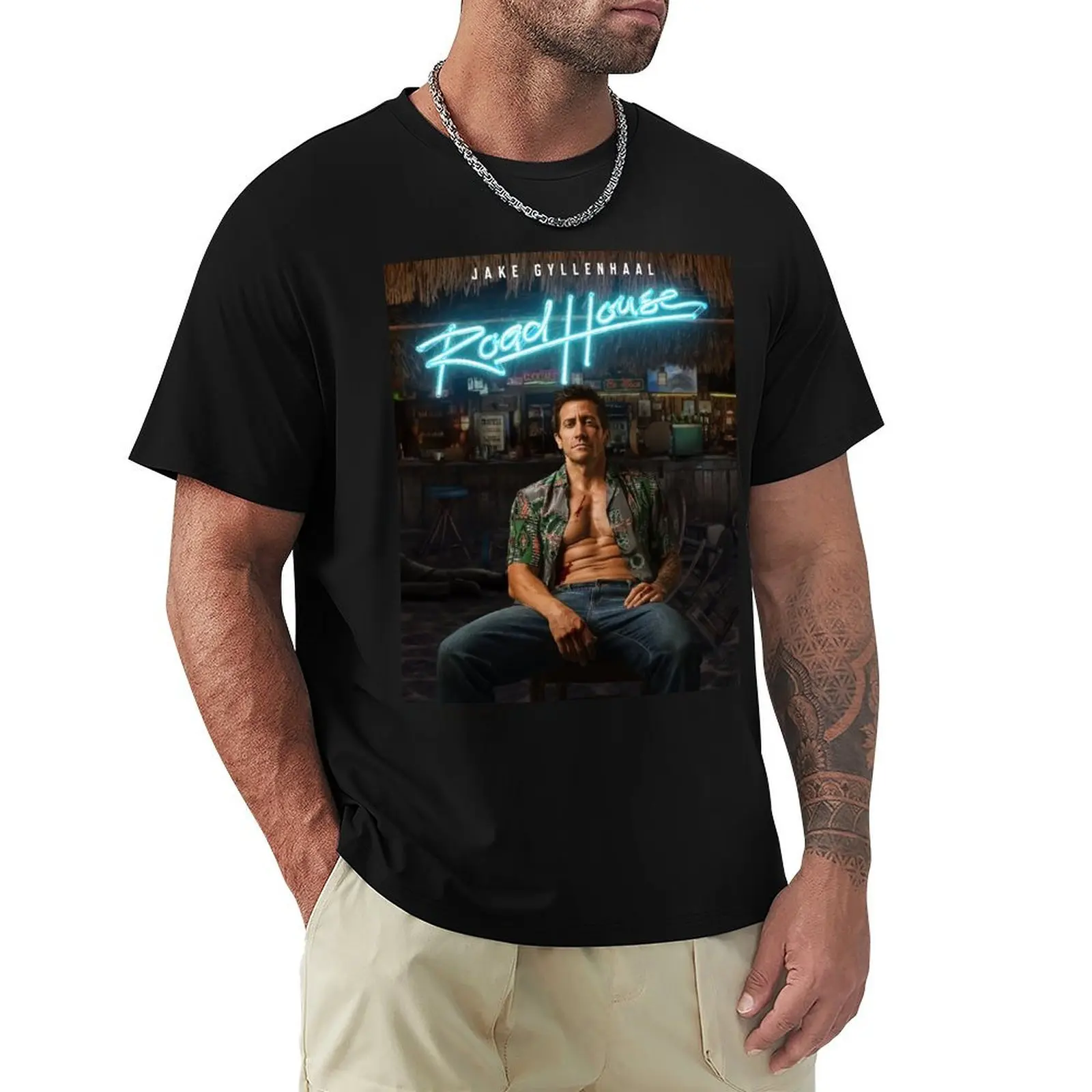 Road House, Jake Gyllenhall Road House T-Shirt Standard Fit Solid Tee Shirt