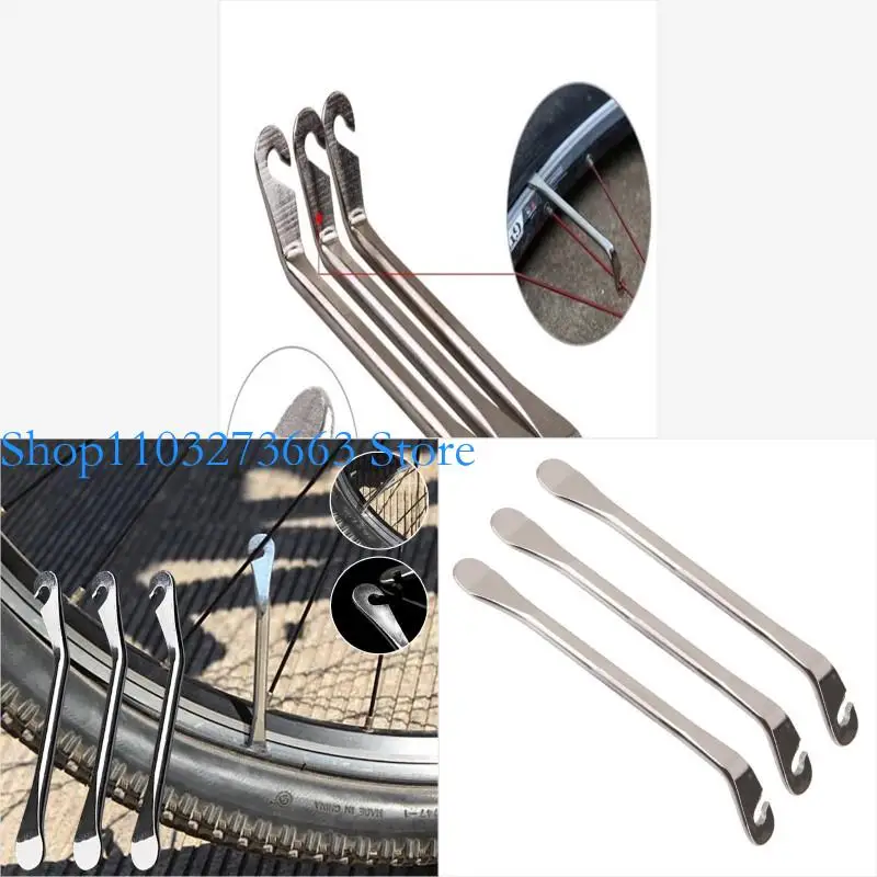 

R6FE Steel Pry Bar Tire Opener Tool for Crowbar Bike Flat Steel Tire To