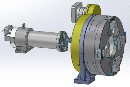 Chuck RY220  Front Chuck for Cutting Machine,can Clamp The Round, Square, Rectangular, Oval Tubes, Low Noise