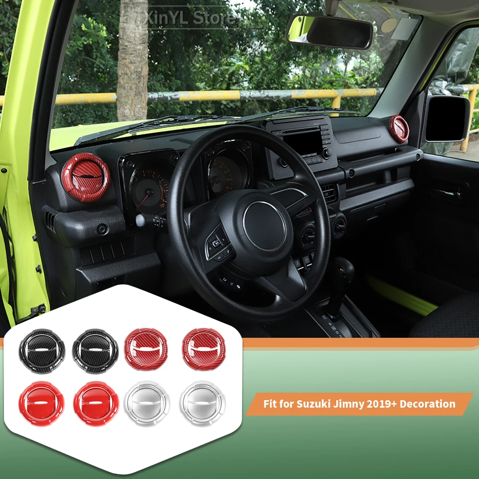 

Автомобильная ABS центральная консоль, декоративная наклейка на вентиляционное отверстие для Suzuki Jimny JB74 JB64 2019, внутренняя накладка автомобиля