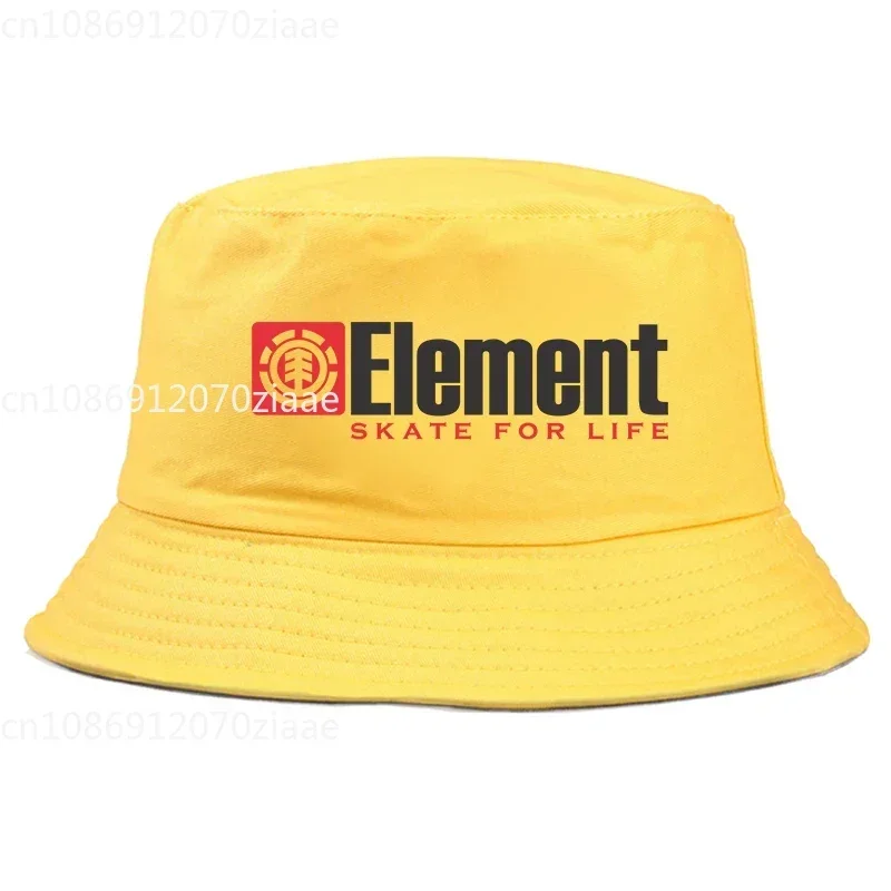 Summer Panama Bucket Hat ELEMENT print Men Women funny cartoon Bucket Cap bob Hat Hip Hop Fishing Fisherman Hat girl boy