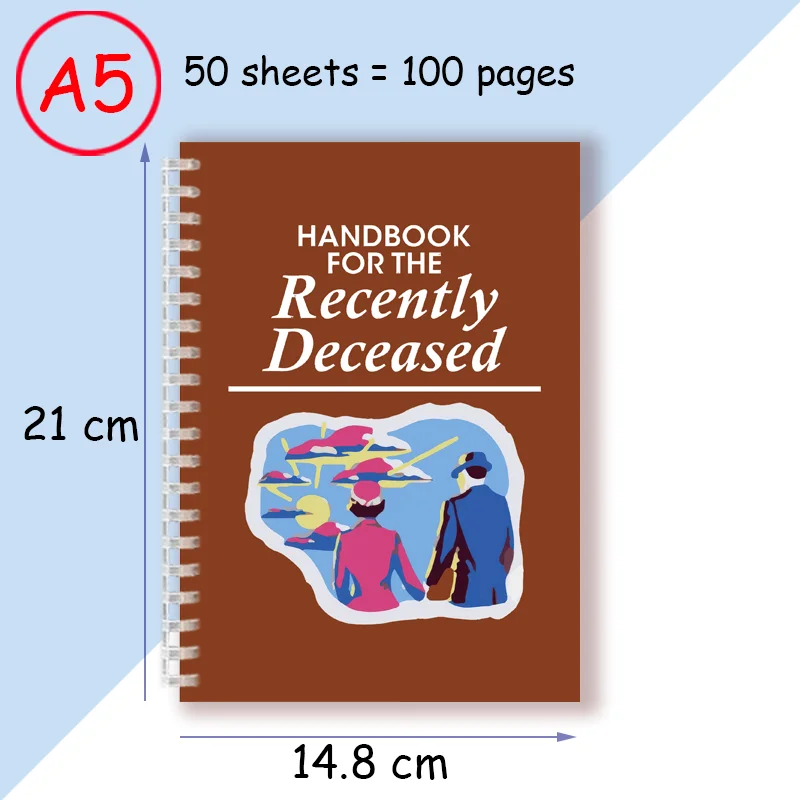 "دليل الموتى مؤخراً" - دفتر ملاحظات حلزوني - 100 صفحة، لتسجيل تحية الذكرى - زميل صديق العائلة #6