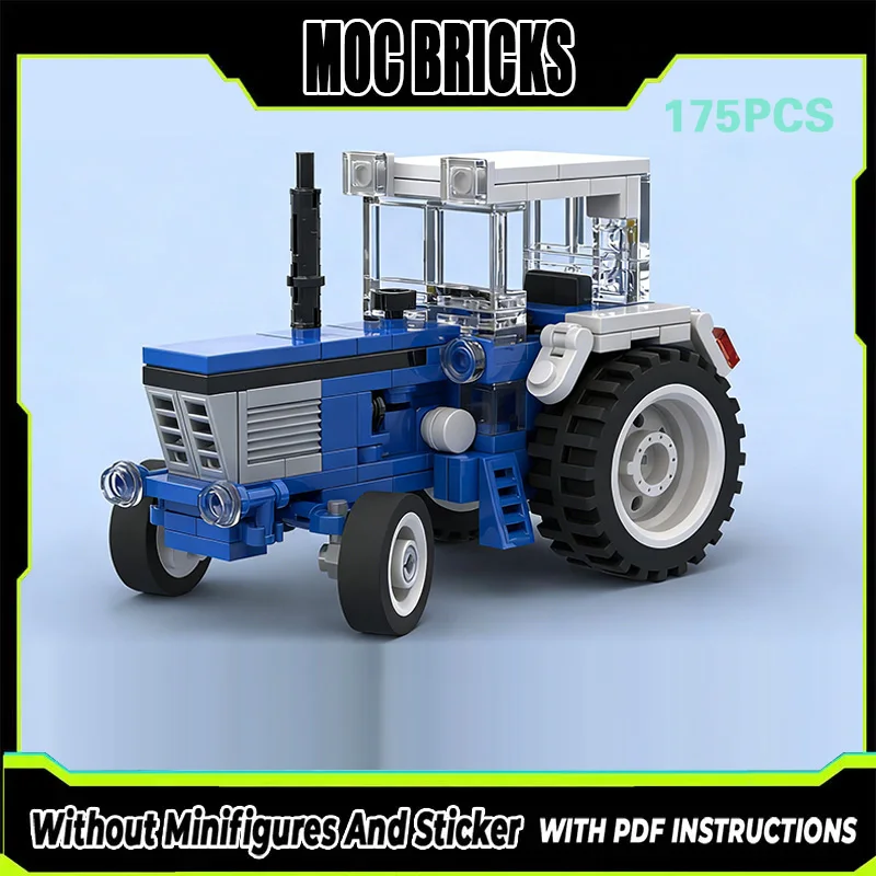 

City Car Model MOC Building Bricks TW-25 Agricultural Tractor Modular Technology Gifts Holiday Assemble Children Toys Suit