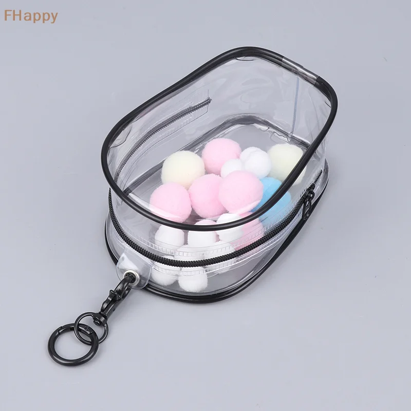 PVC Cute Doll Bag Case Transparent Storage Box Pouch Mystery Box Keychain Toy Display Storage Case Thicken Wallet