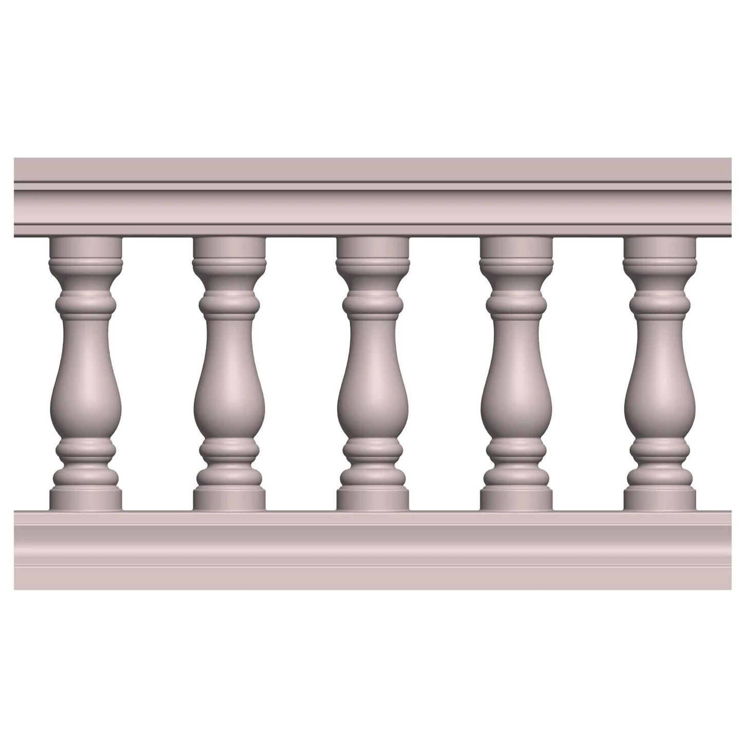 Roman column mold Balcony guardrail model Building exterior wall railing Villa cement cast-in-place fence column European style