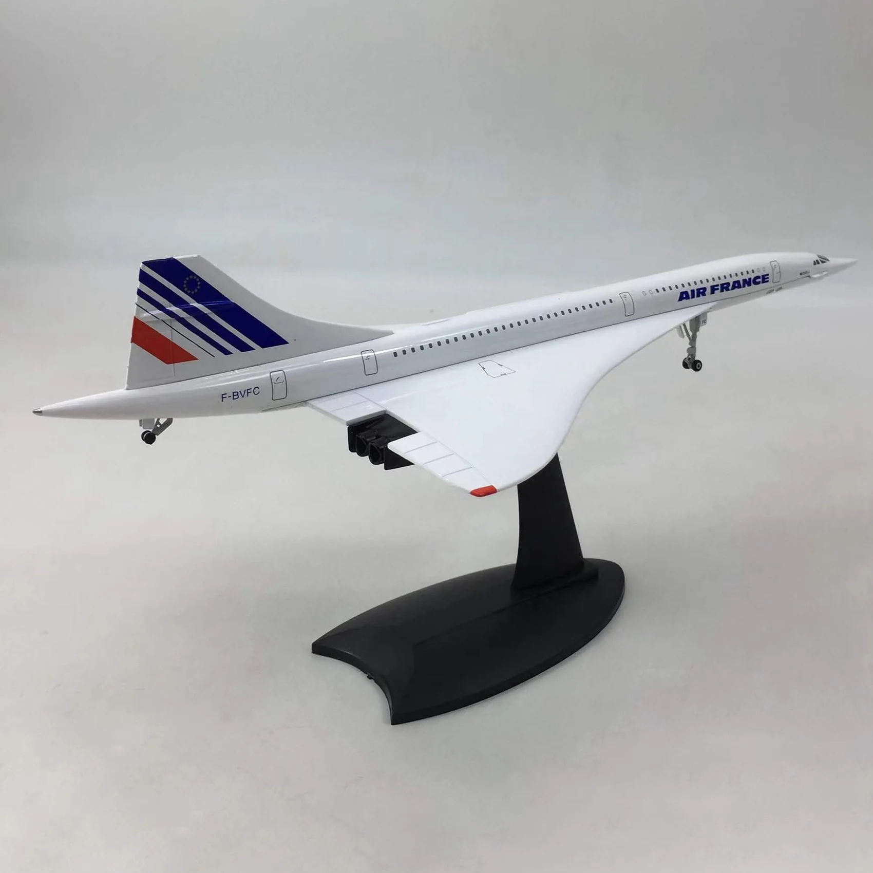 Imagem -03 - Avião de Passageiros Supersonic França Modelo Avião Exibição Estática Coleção 1: 200