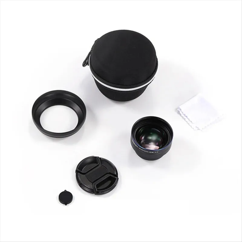 2025 + 65 مللي متر عدسة كاميرا الهاتف المقربة 2.2 عدسة تكبير مع غطاء العدسة ل 16 15 S25 S24 الترا قفص الهاتف #2