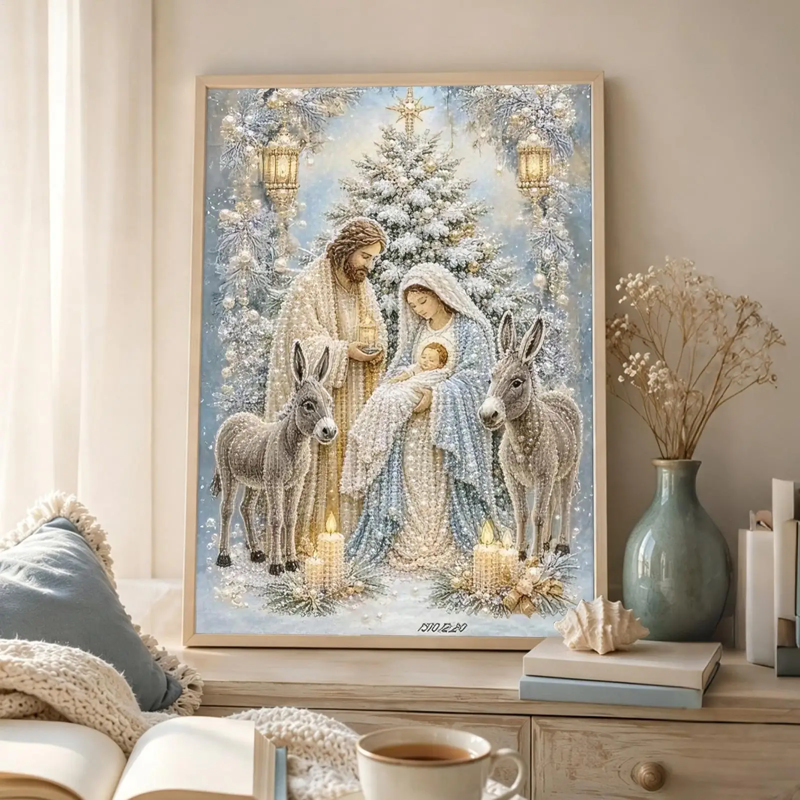 Diamond Painting Kit The Nativity Scene Pearl Art Making Kit DIY Christmas Decorations Jesus Christ Diamond Painting Xmas Gifts