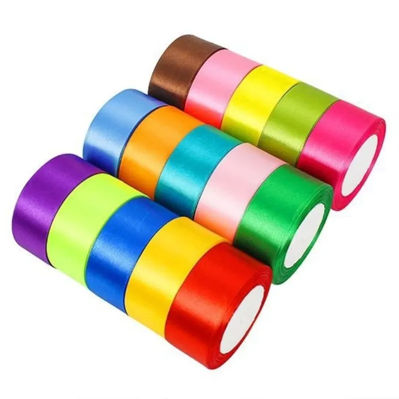 25yards/roll 4cm Satin Ribbon for Gift Wrapping Bows Making Floral Bouquets DIY Wreaths Sewing Projects Wedding Party Decor