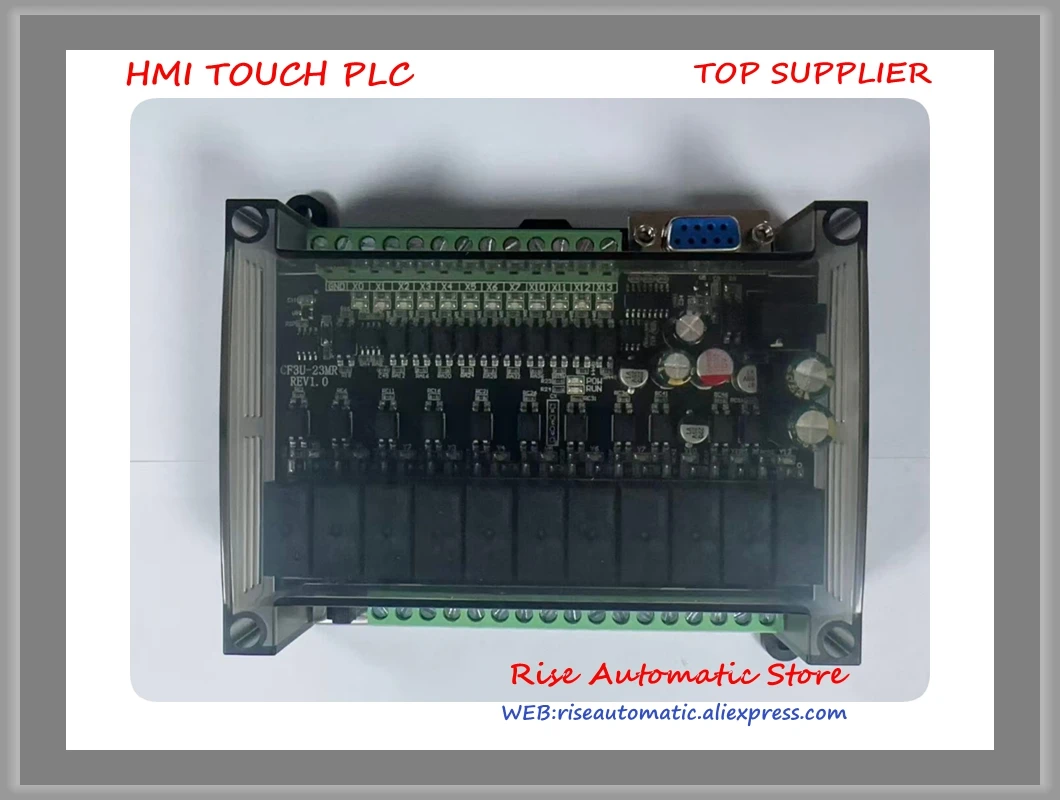 

New CF2N-23MR FX2N 23MR 12 Input 11 Relay Output PLC RS232 Cable By GX Developer Ladder CF3U-23MR