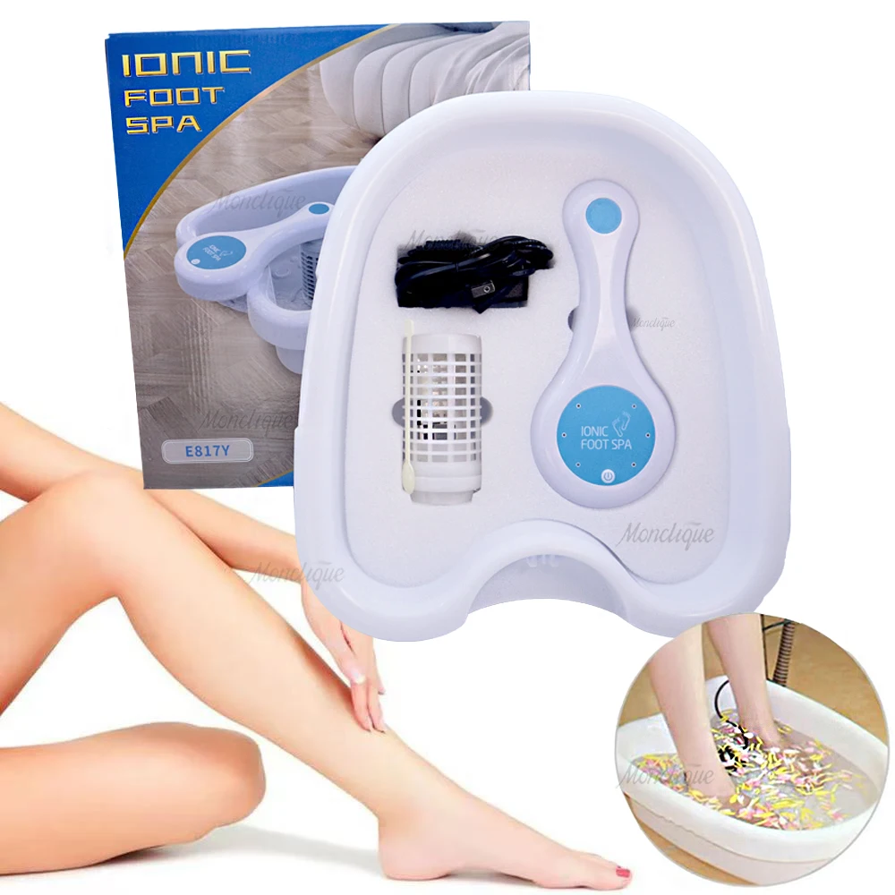 

Electric Foot Detox Hydrotherapy Machine Ionic Detox Foot Spa Massager Deep Clean Vibrant Health Care Arrays Blood Circulation