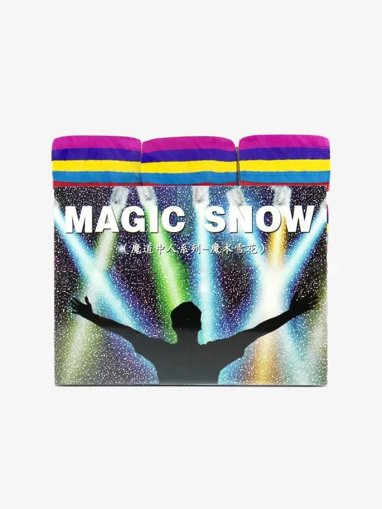 12PCS White Snowflakes Finger SnowStorm snow paper Magic Tricks Toy magician illusion Stage Props For Magician